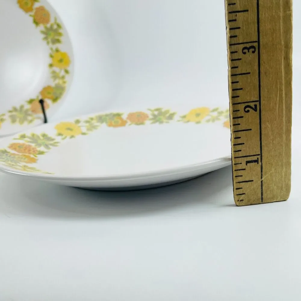 Noritake Sunny Side Progression Salad Plates Lot 2 Japan 9003 Vintage MCM 8.25